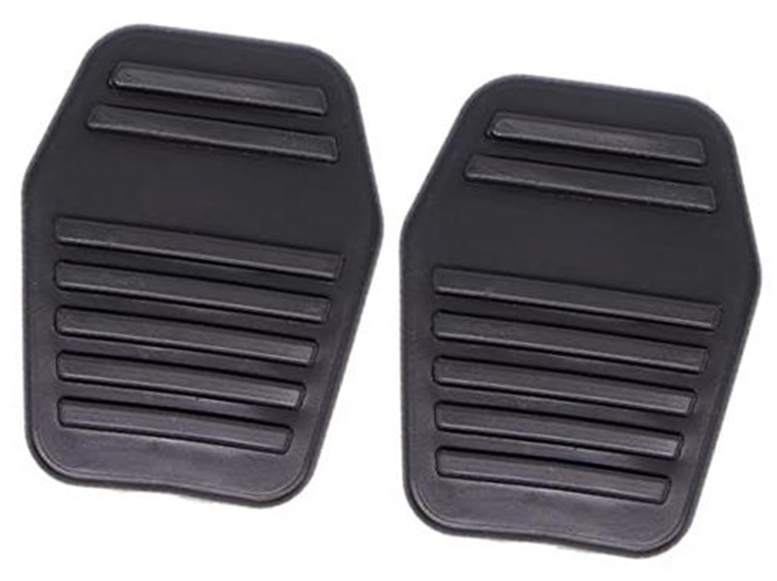 Wivplex Gummi-Bremsen-Kupplungs-Fußpedal-Pad-Abdeckung, for Ford Transit MK6 MK7 Tourneo 2000–2014 Auto-Pedalabdeckungs-Set für den Innenraum(BLACK 2Pc) von Wivplex