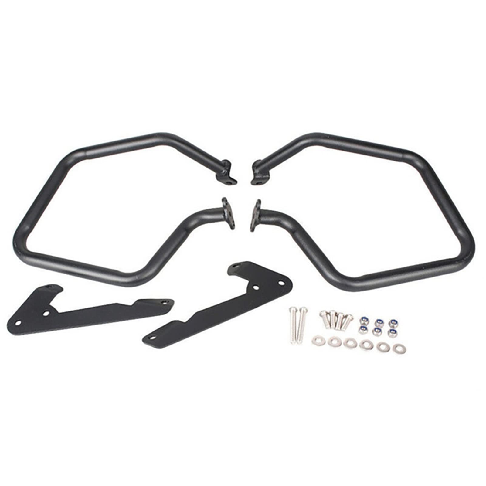 Wivplex Highway Motorschutz vorn hinten, seitliche Satteltasche, Sturzbügel, Stoßstangenschutz, for, R1250RT R1250 RT R 1250 RT 2018-2022 Motorrad-Motorschutz(Black Rear Bumper) von Wivplex