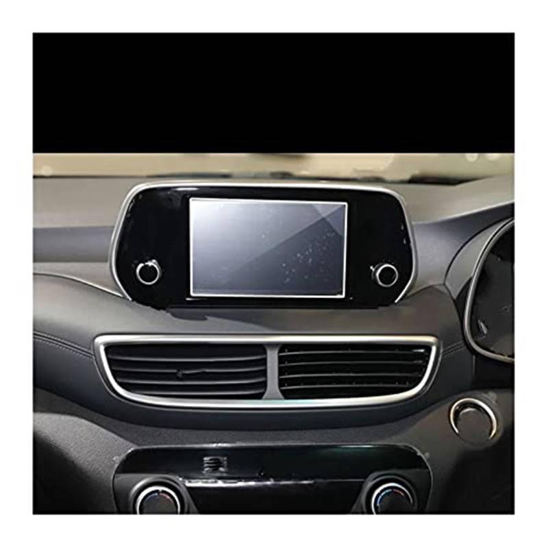 Wivplex Instrumenten-Displayschutz, for Hyundai, for Tucson 2019, Auto-Schutzfolie aus gehärtetem Glas, Navigations-Schutzfolie, LCD-Bildschirm-Schutzfolie, gehärtetes Glas Displayschutzfolien(BLACK 1 von Wivplex