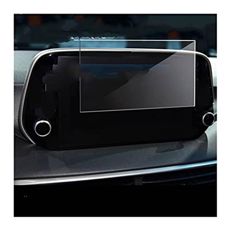 Wivplex Instrumenten-Displayschutz, for Hyundai, for Tucson 2019, Auto-Schutzfolie aus gehärtetem Glas, Navigations-Schutzfolie, LCD-Bildschirm-Schutzfolie, gehärtetes Glas Displayschutzfolien(BLACK 2 von Wivplex