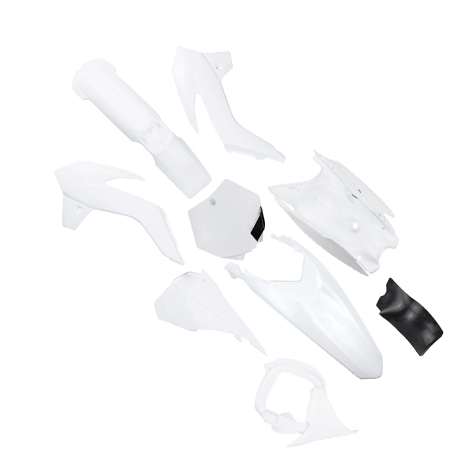 Wivplex KT85 Motorrad Kotflügel Abdeckung Kotflügel Schlamm Schutz Motocross Schutz Teile Verkleidung Body Kit Universal Dirt Pit Bike Moto Verkleidungsschale(White) von Wivplex