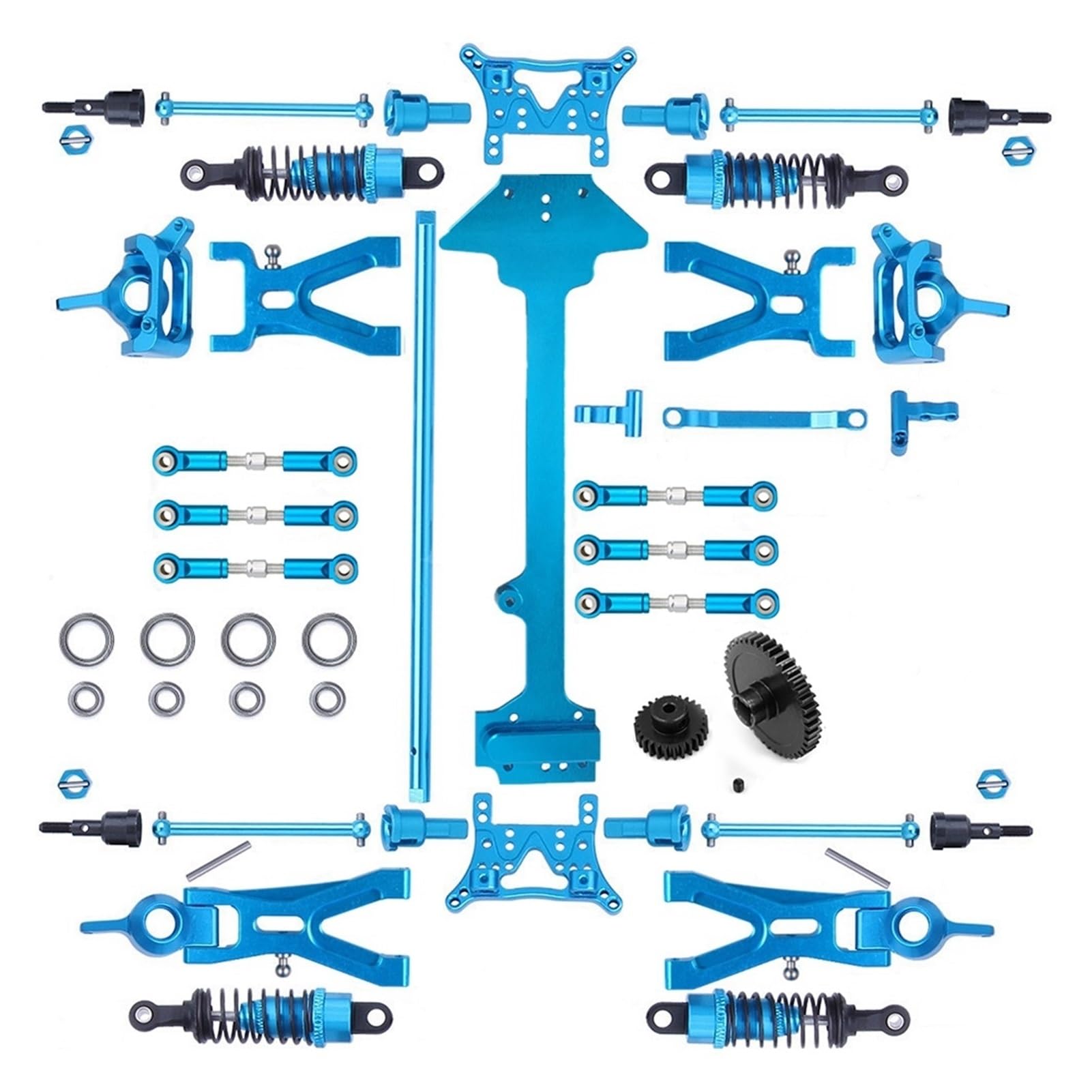 Wivplex Kit Antriebswelle Querlenker, for Wltoys, for A959-B A969-B A979-B K929-B A959B 1/18 RC Aufhängungsarm-Set von Wivplex