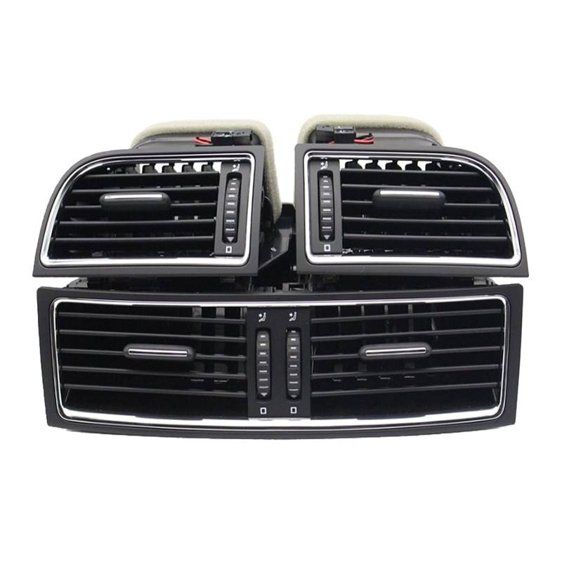 Wivplex Links Rechts Mitte AC Outlet Vent Dashboard Airvent, for Skoda, for Superb II 3T 2008-2015 3T0820951 3T0819701 3T0819702 Auto Austausch der Klimaanlagen-Entlüftung(1 Set) von Wivplex