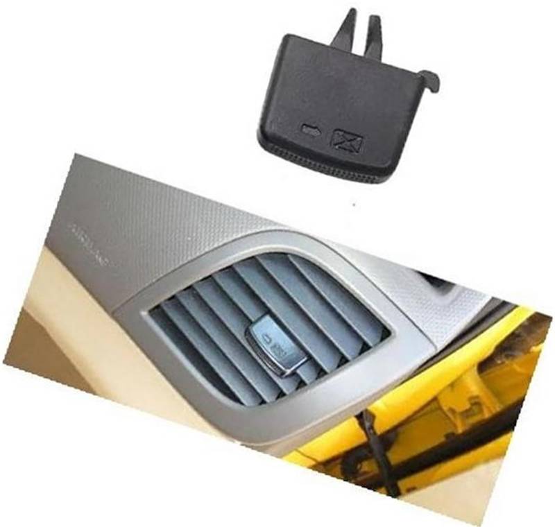 Wivplex Lüftungsschlitz-Clip, Armaturenbrett-Entlüftungs-Reparatursatz, Auslasslaschen-Clip, Entlüftungsgitter, Auto-Clip, for Hyundai, for Verna for Solaris 2010–2016(Black NO.4) von Wivplex