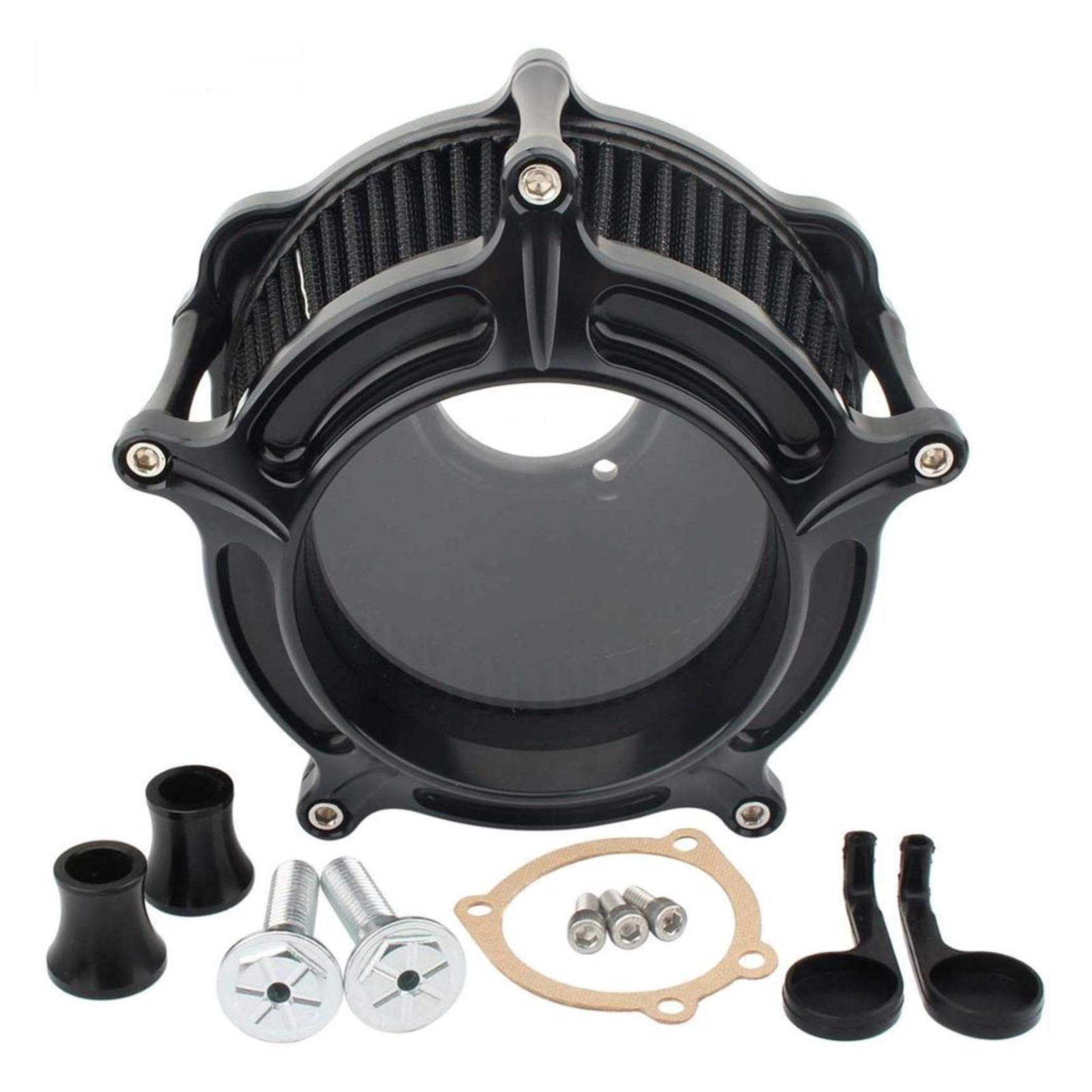 Wivplex Luftfilter Motorrad Klar CNC Intake Reiniger Kits, for Harley, Sportster Iron 883 XL883 XL1200 48 72 1991-2019 Filtro Aire Moto Luftfilter(0363) von Wivplex