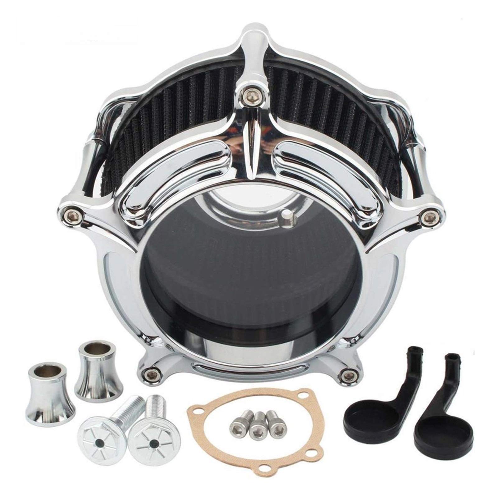 Wivplex Luftfilter Motorrad Klar CNC Intake Reiniger Kits, for Harley, Sportster Iron 883 XL883 XL1200 48 72 1991-2019 Filtro Aire Moto Luftfilter(0371) von Wivplex