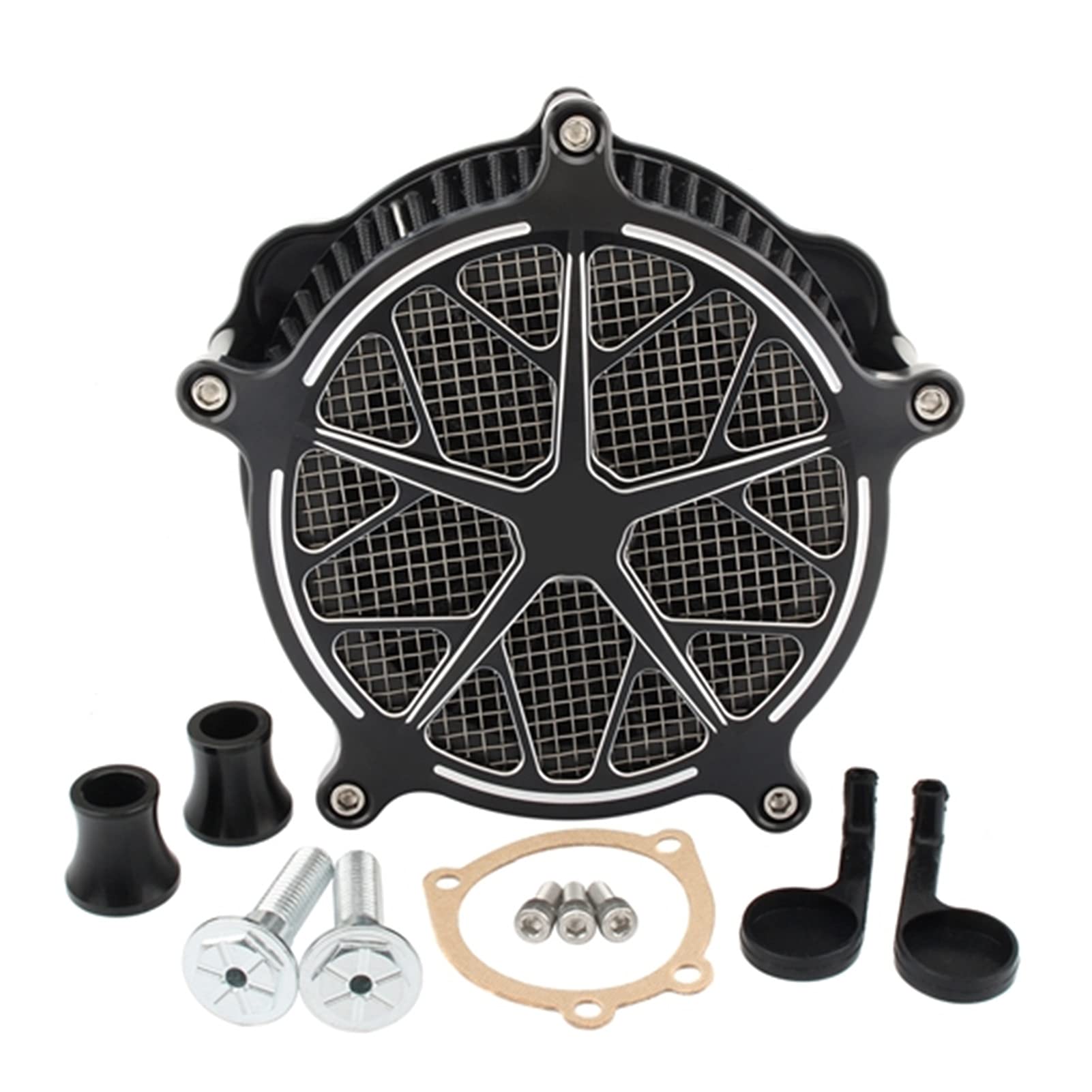 Wivplex Luftfilter Motorrad Venturi Intake Luftfilter Kit, for Harley, Sportster Iron 883 48 72 XL1200 XL883 1991-2019 Luftfilter Luftfilter(B) von Wivplex