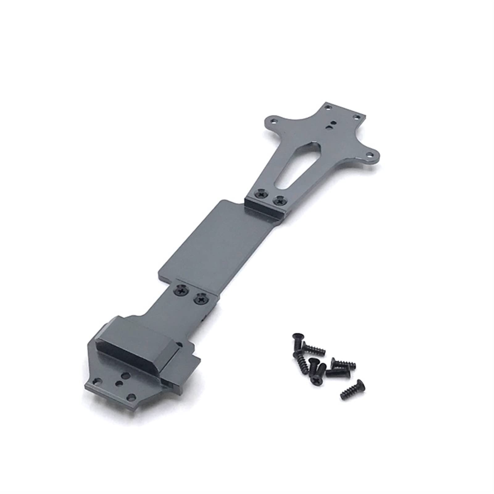 Wivplex Metall 1/14 Metall Befestigungsplatte for den zweiten Stock, for WLtoys, 144001 ferngesteuertes Auto Rc-Auto-Stoßdämpferhalterung(Gray) von Wivplex