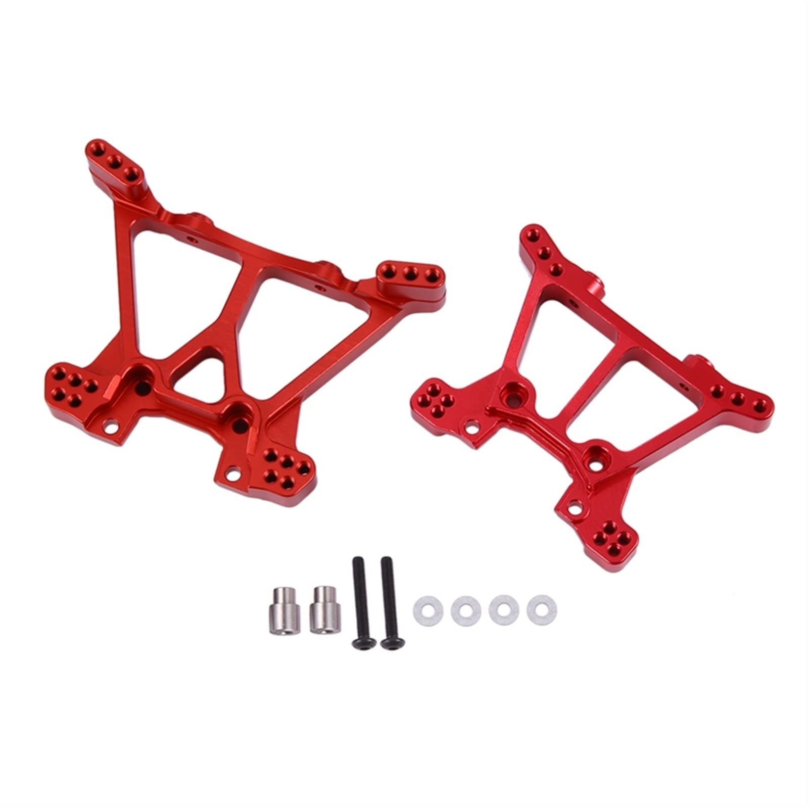 Wivplex Metall-Stoßdämpfer-Set vorne und hinten, for Traxxas, 1/10 Slash 4X4 4WD RC-Car-Ersatz Rc-Auto-Stoßdämpferhalterung von Wivplex