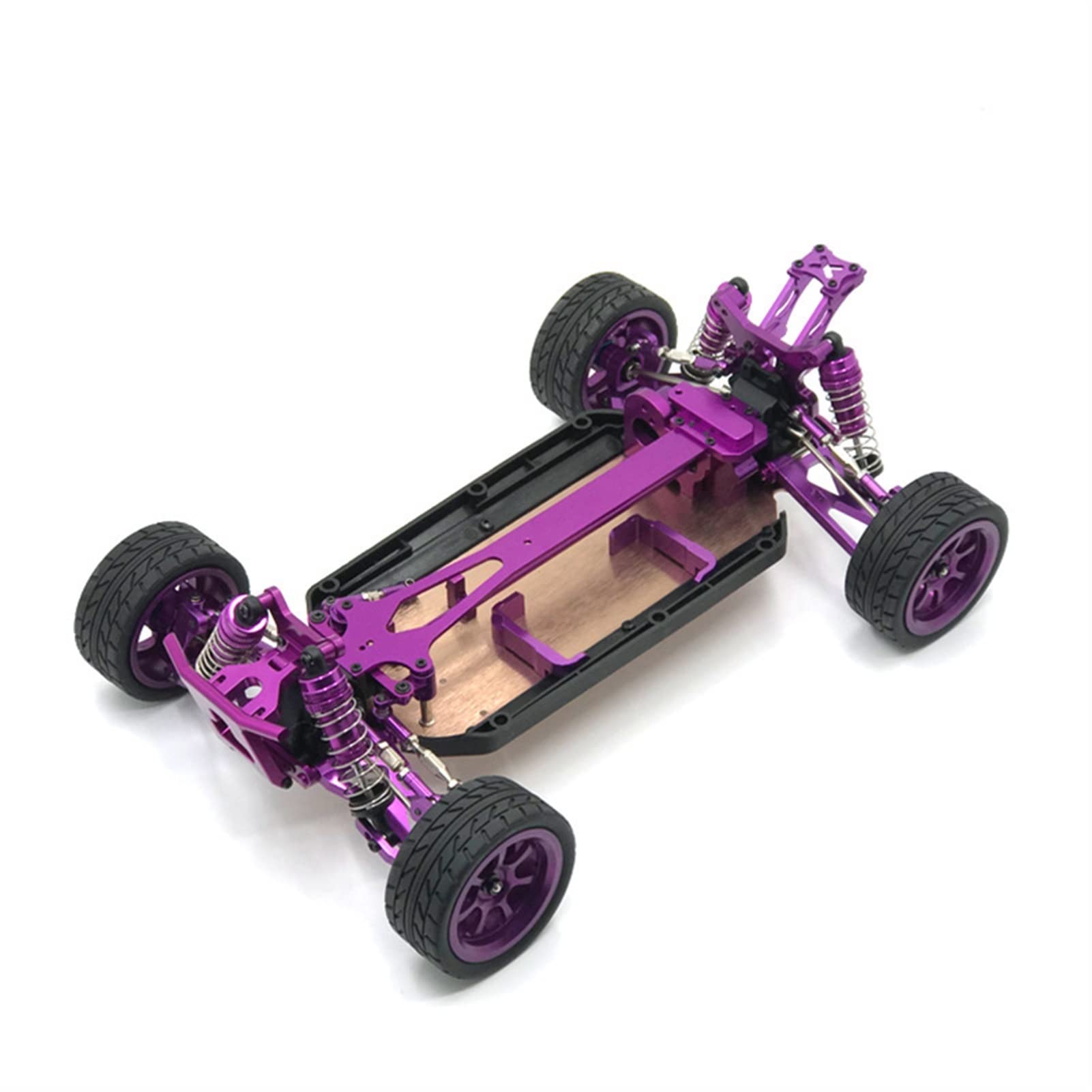 Wivplex Metallmodifikationsteile for ferngesteuerten Autorahmen, for WLtoys, 1/12 124017 124019 Rc-Auto-Stoßdämpferhalterung(Purple) von Wivplex