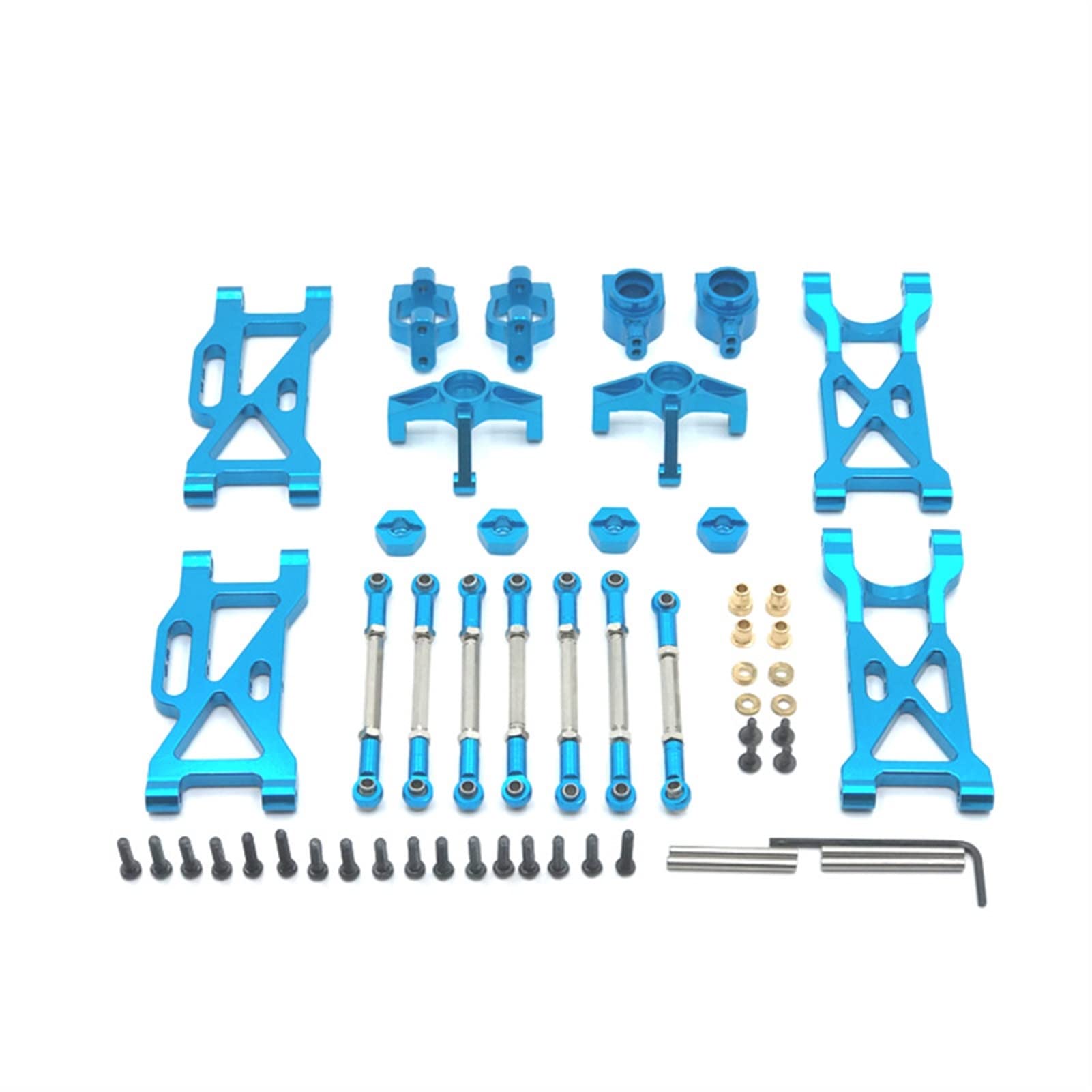 Wivplex Metallteile Fernbedienung Auto Metall, for WLtoys104001 1/10 Rc-Auto-Stoßdämpferhalterung(Blue) von Wivplex