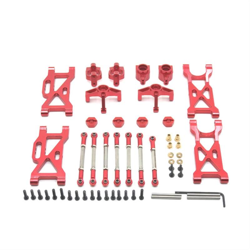 Wivplex Metallteile Fernbedienung Auto Metall, for WLtoys104001 1/10 Rc-Auto-Stoßdämpferhalterung(Red) von Wivplex