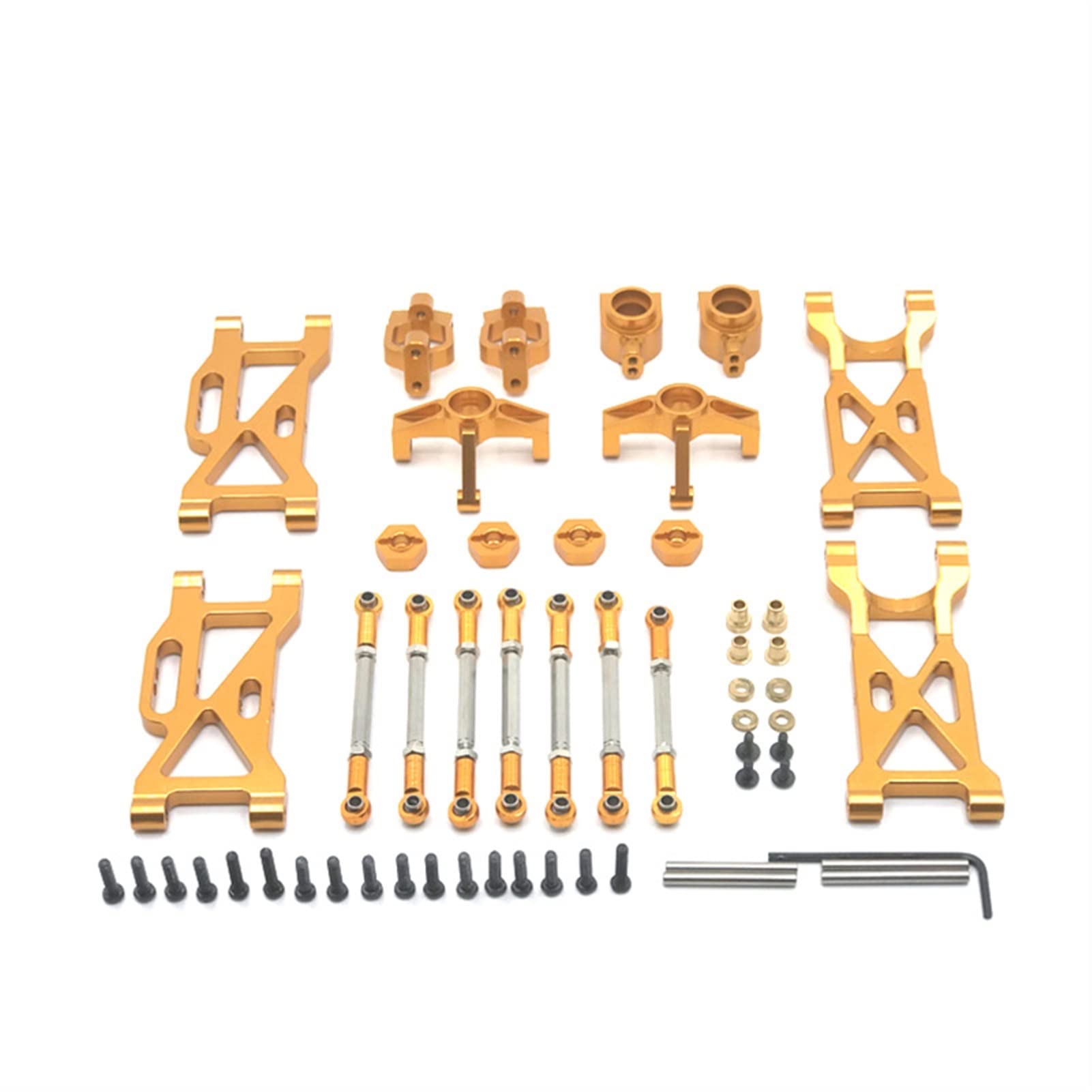 Wivplex Metallteile Fernbedienung Auto Metall, for WLtoys104001 1/10 Rc-Auto-Stoßdämpferhalterung(Yellow) von Wivplex