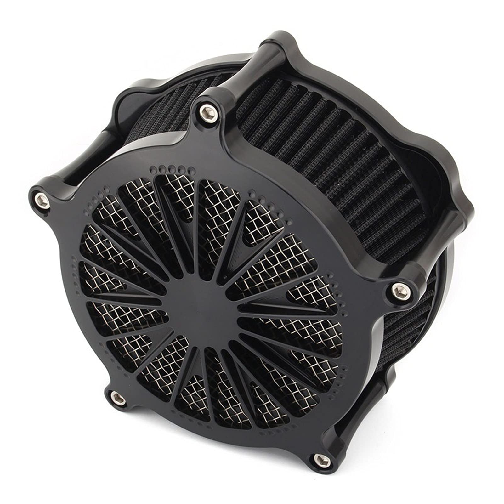 Wivplex Motorrad-Luftfilter-Domino-Kit for Harley Sportster Iron 883 XL1200 Forty Eight Seventy Two 72 48 1991-2020 Luftfilter(MP09-001-0288) von Wivplex