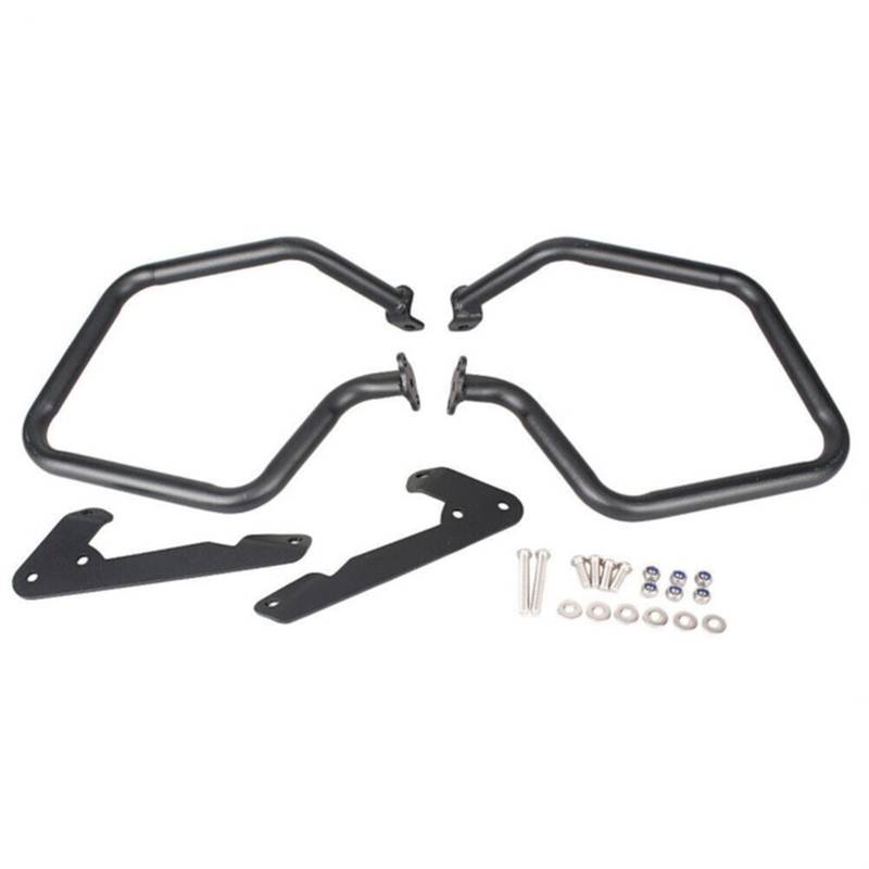 Wivplex Motorrad-Motorschutz, Highway Crash Bars, Stoßstangen-Stunt-Käfig, Rahmenschutz, for R1200RT R1200 RT R 1200 RT 2014-2018 Motorrad-Motorschutz(Black Rear Crash bar) von Wivplex