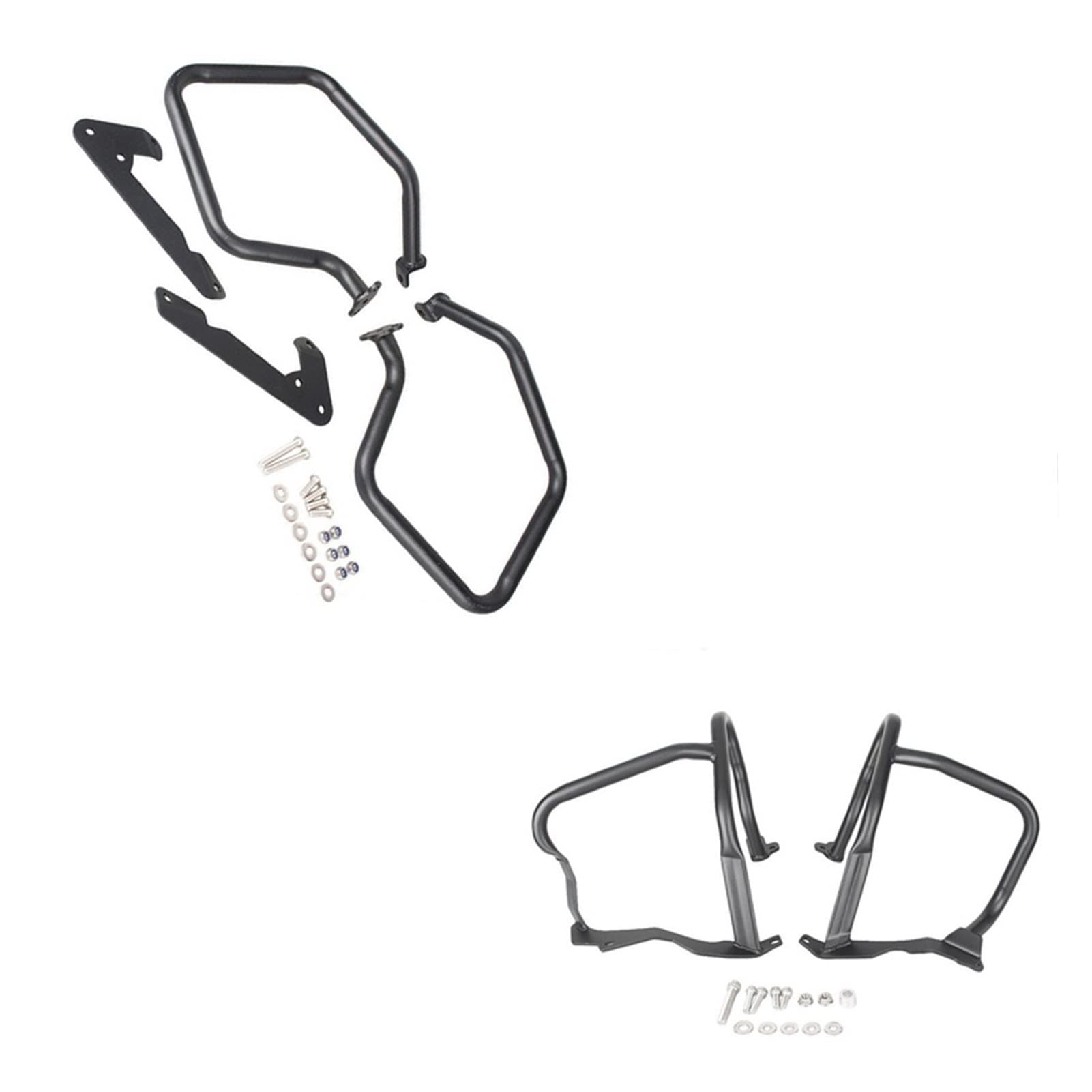 Wivplex Motorrad-Motorschutz, Stoßstangen-Stuntkäfig, Rahmenschutz, Highway Crash Bars, for, R1200RT R1200 RT R 1200 RT 2014-2018 Motorrad-Motorschutz(A Set of Black) von Wivplex