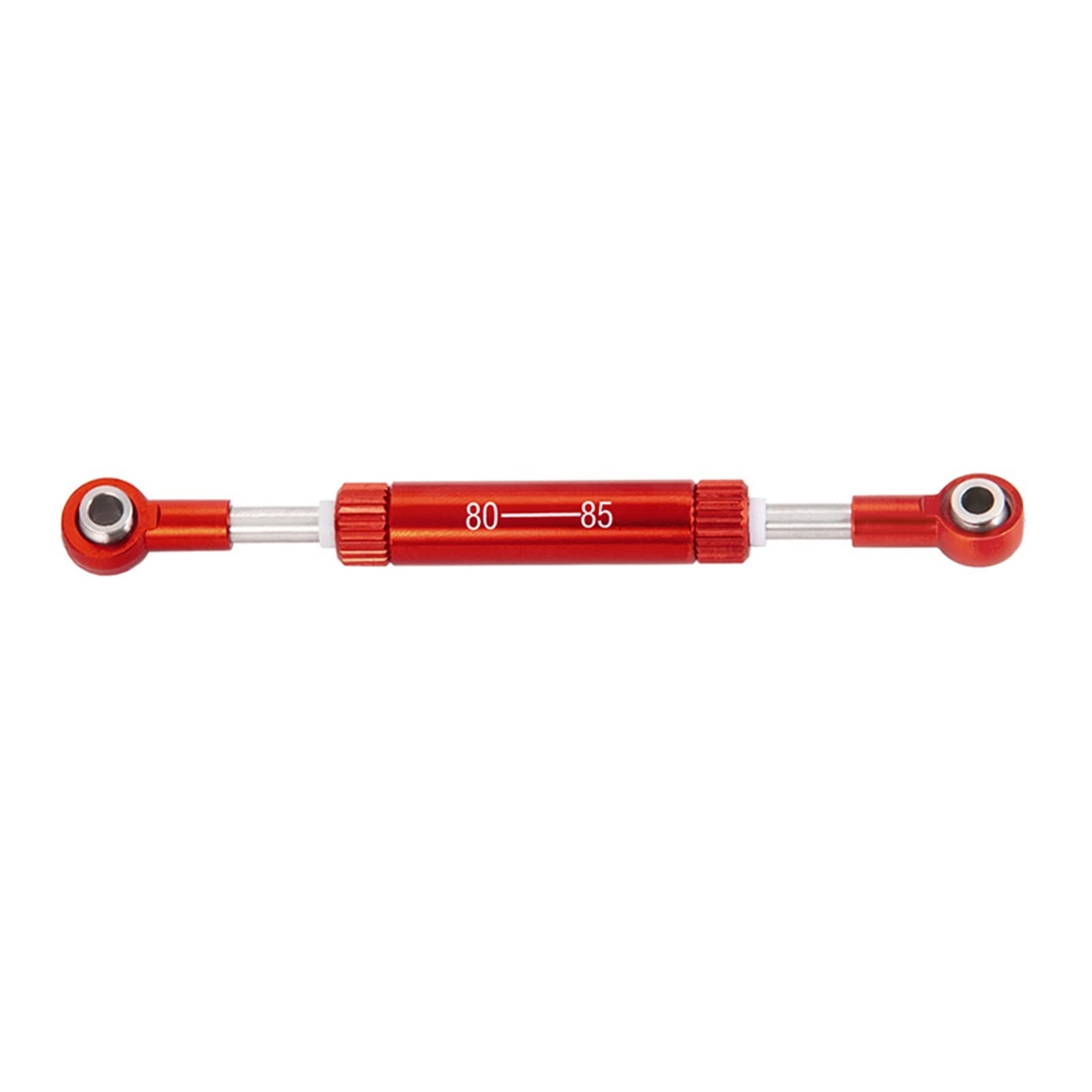 Wivplex RC Auto Lenkung Zugstange Einstellbare Länge Servos Lenkhebel RC Crawler Fernbedienung Spielzeug Auto, for SCX10 TRX4 Aufhängungsarm-Set(80-85mm Red) von Wivplex