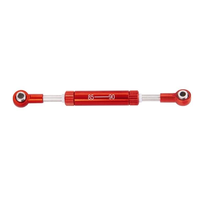 Wivplex RC Auto Lenkung Zugstange Einstellbare Länge Servos Lenkhebel RC Crawler Fernbedienung Spielzeug Auto, for SCX10 TRX4 Aufhängungsarm-Set(85-90mm Red) von Wivplex