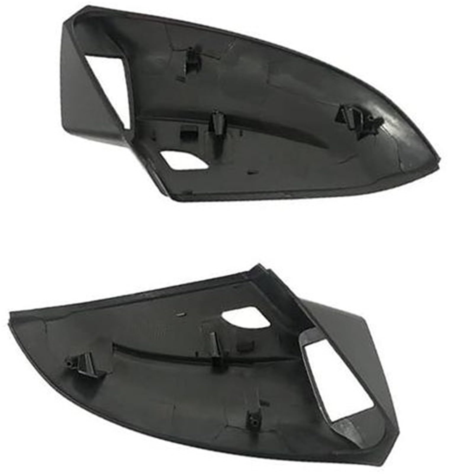 Wivplex Rückspiegelabdeckung, for VW, for Golf, MK7 GTI 7 MK7.5 R, for Touran, L II Ersatz for linke und rechte Seitenspiegelhalterung unten Basiskappe für Fahrzeug-Seitenspiegel(BLACK A pair no hole) von Wivplex