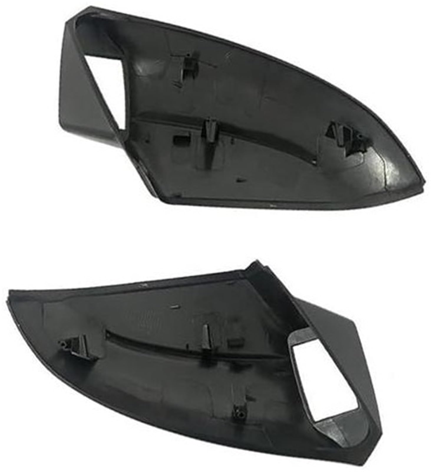 Wivplex Rückspiegelabdeckung, for VW, for Golf, MK7 GTI 7 MK7.5 R, for Touran, L II Ersatz for linke und rechte Seitenspiegelhalterung unten Basiskappe für Fahrzeug-Seitenspiegel(BLACK A pair with hol von Wivplex