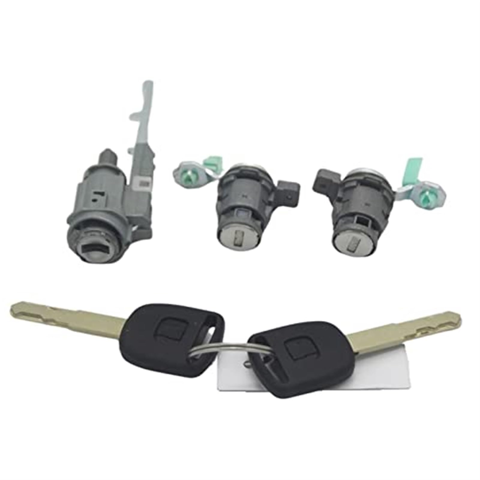 Wivplex Schloss-Set ZÜNDSCHALTER Barrel TÜRSCHLOSS Barrel MIT KNOPFSCHLÜSSELN for CRV 03-06 Element 03-11 Türschließzylinder(Black Sub Keys) von Wivplex