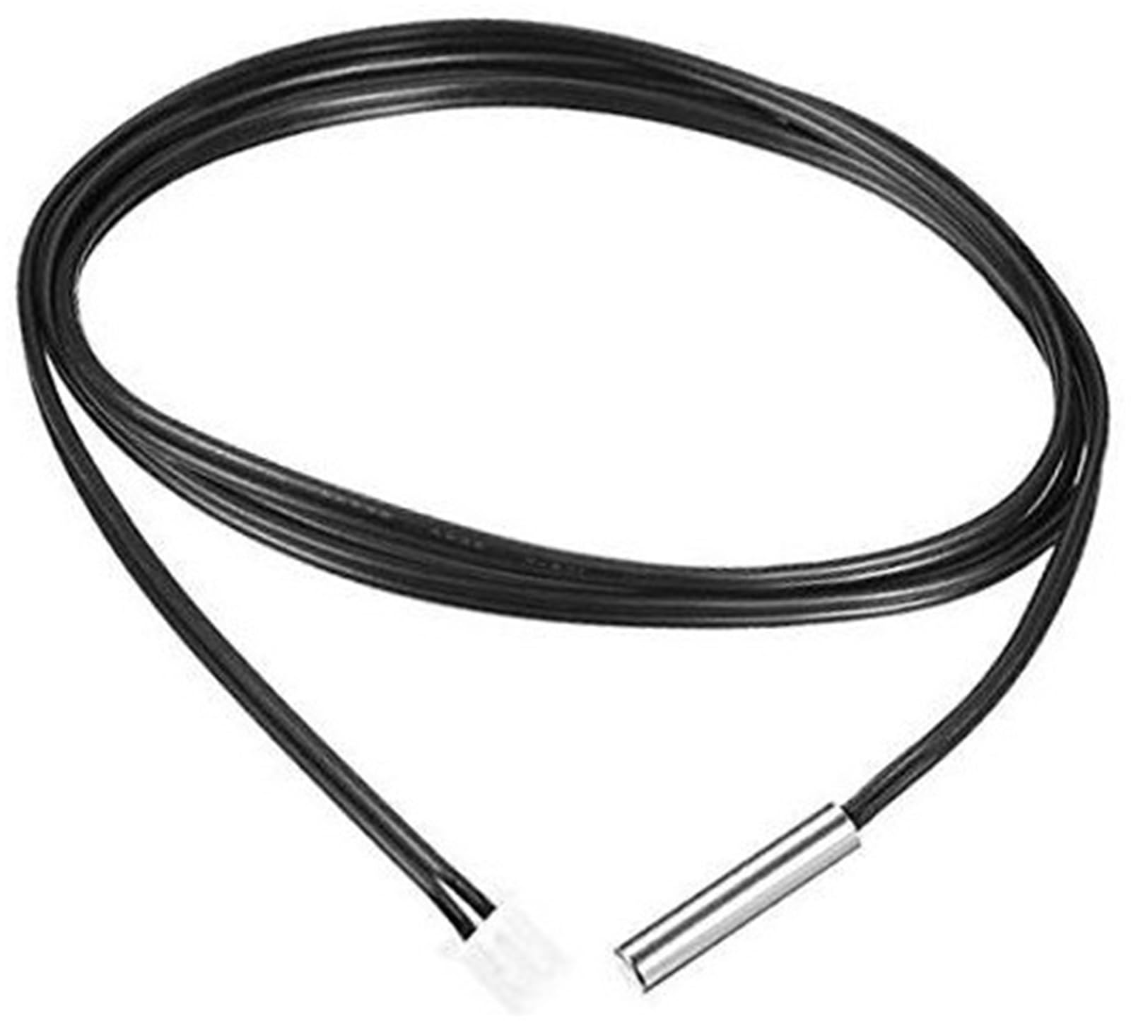 Wivplex Sourcingmap 50 K NTC Thermistor Sonde 19,7 Zoll Edelstahl empfindliche Temperatur Temp Sensor, for Klimaanlage Thermistor-Temperatursensor(Black 5K) von Wivplex