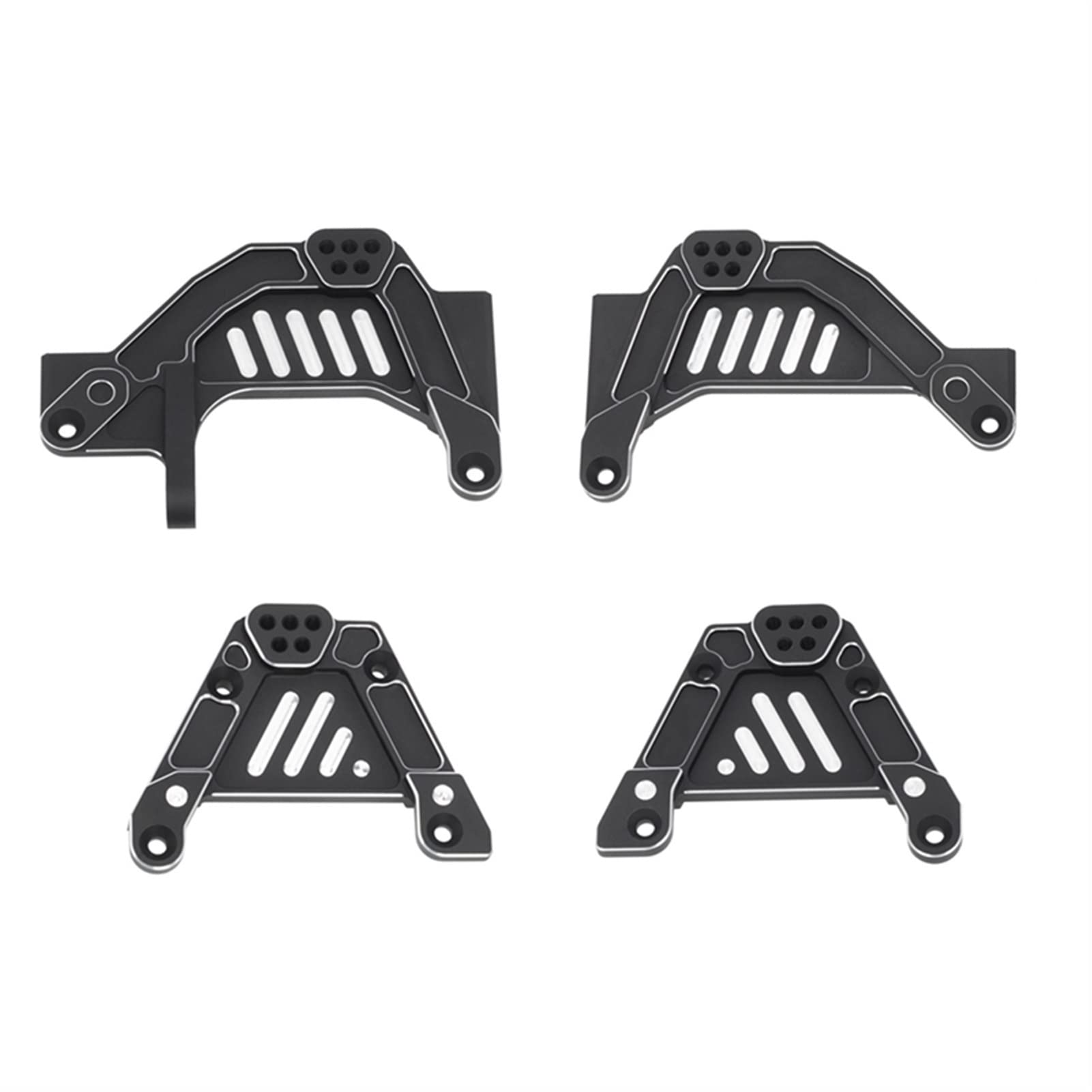 Wivplex Stoßdämpferhalterung aus Metall vorne und hinten, for Axial SCX6 AXI05000 1/6 RC Crawler Car Rc-Auto-Stoßdämpferhalterung von Wivplex