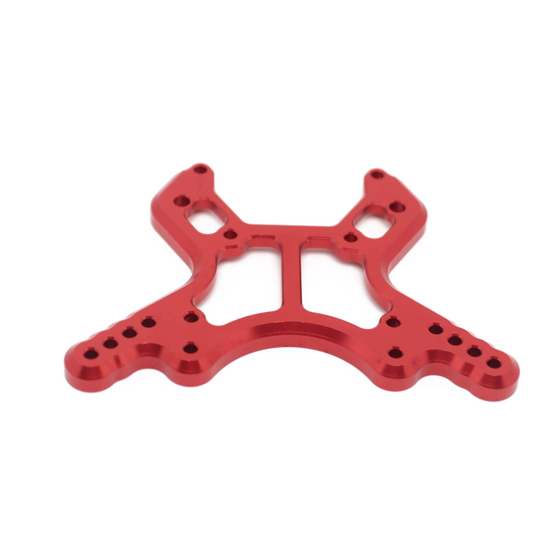 Wivplex Vordere Stoßdämpferhalterung aus Aluminiumlegierung 1/8, for ARRMA, KRATON Truck Rc-Auto-Stoßdämpferhalterung(1PC red) von Wivplex