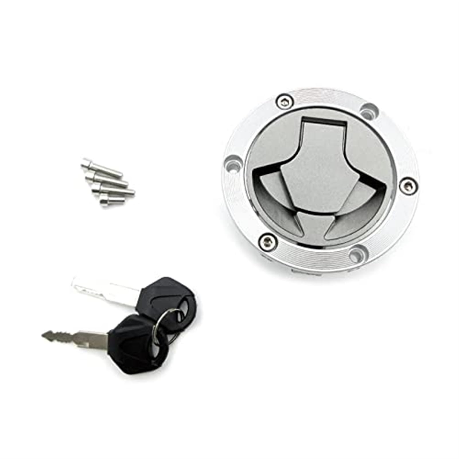 Wivplex Zündschloss Kraftstoff Tankdeckel Cover Lock Schlüssel for 250 300 EX250 EX300 ER250 Z250 Z300 250SL Z250SL ABS Motorrad zündschlüssel Schalter Motorrad-Zündschalter(Black Tank Cap Lock) von Wivplex