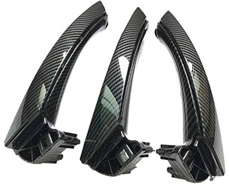 Wivplex for, 3er-Serie E90 E91 E92 6-teiliges Set LHD RHD Passagier-Innentürgriff-Abdeckungsverkleidung 2004–2012(Black Charcoal) von Wivplex