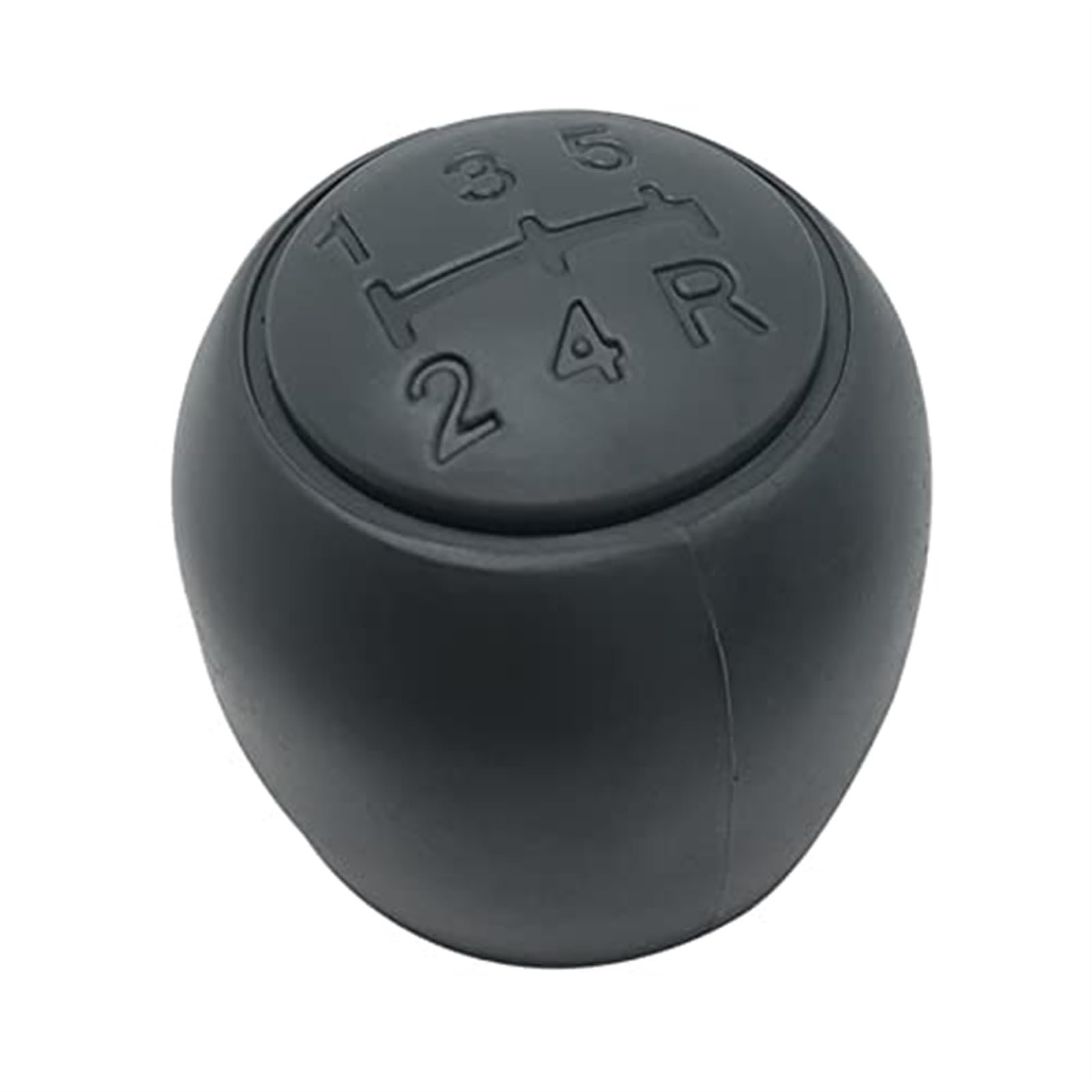 Wivplex for FIAT, 500 500C 2007–2013, for Panda 2003–2012, 5-Gang-Schaltknauf, Kopf, Handball, Ledermanschette, Kofferraumabdeckung, Gehäusekragen Schaltknauf(Black Knob) von Wivplex