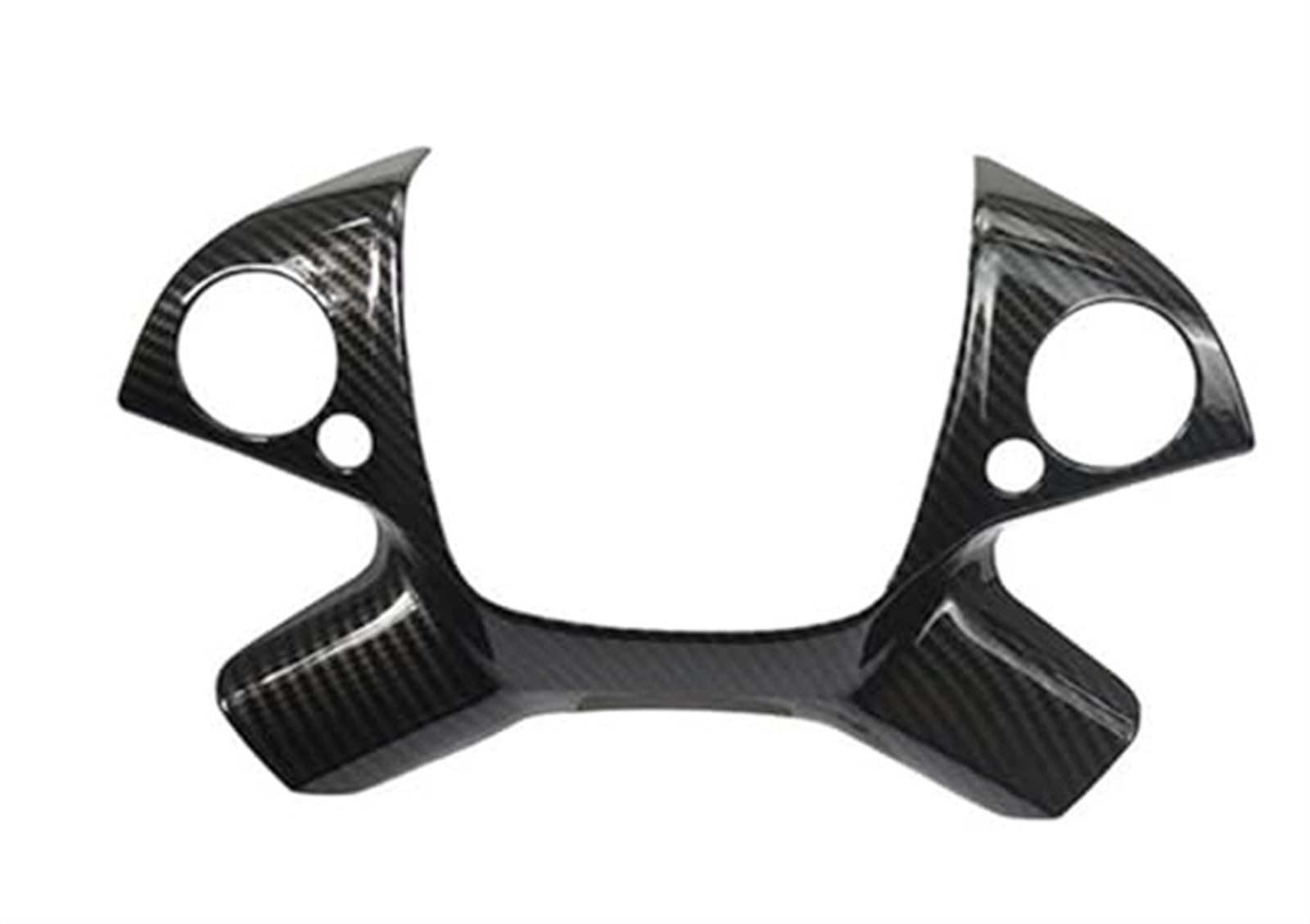 Wivplex for Mercedes-Benz, E-Klasse W212 2010-2015 Kohlefaser-Auto-Lenkradknopfrahmen Styling-Dekorationsabdeckung Aufkleberverkleidung Lenkradverkleidung(A Carbon Fiber Color) von Wivplex