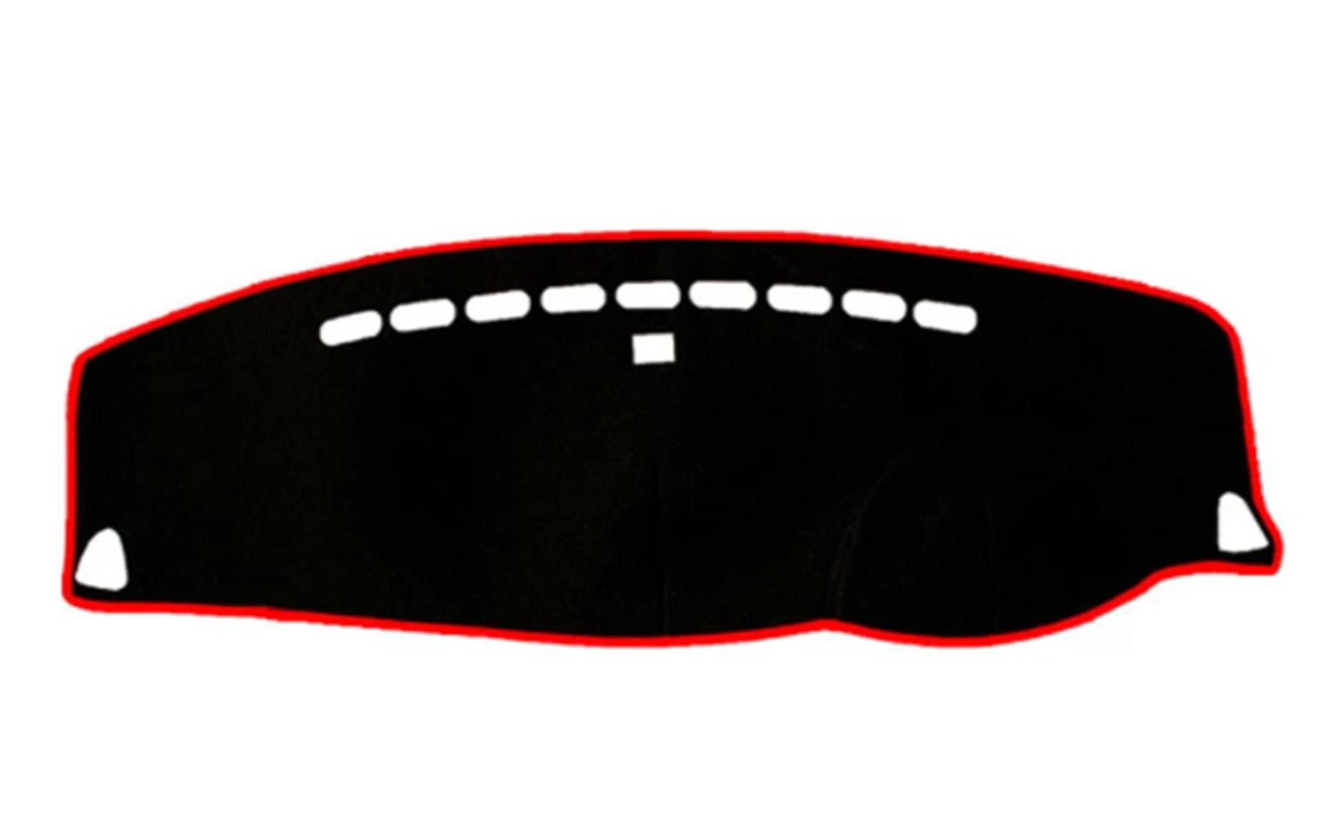 Wivplex for Mitsubishi, Outlander 2006-2009 2010 2011 2012 Dashboard Abdeckung Matte Pad DashMat Dash Sonnenschutz Schützen Teppich Auto Zubehör Armaturenbrettmatte aus Silikon(Black(Red Edge)) von Wivplex