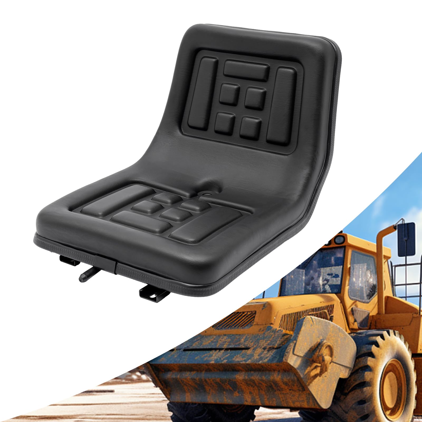 Schleppersitz Eisen Traktorsitz Universalsitz Verstellbar Tractor Suspension Seat für Gabelstapler Bagger Rasenmäher und Dumper von Wiyuer