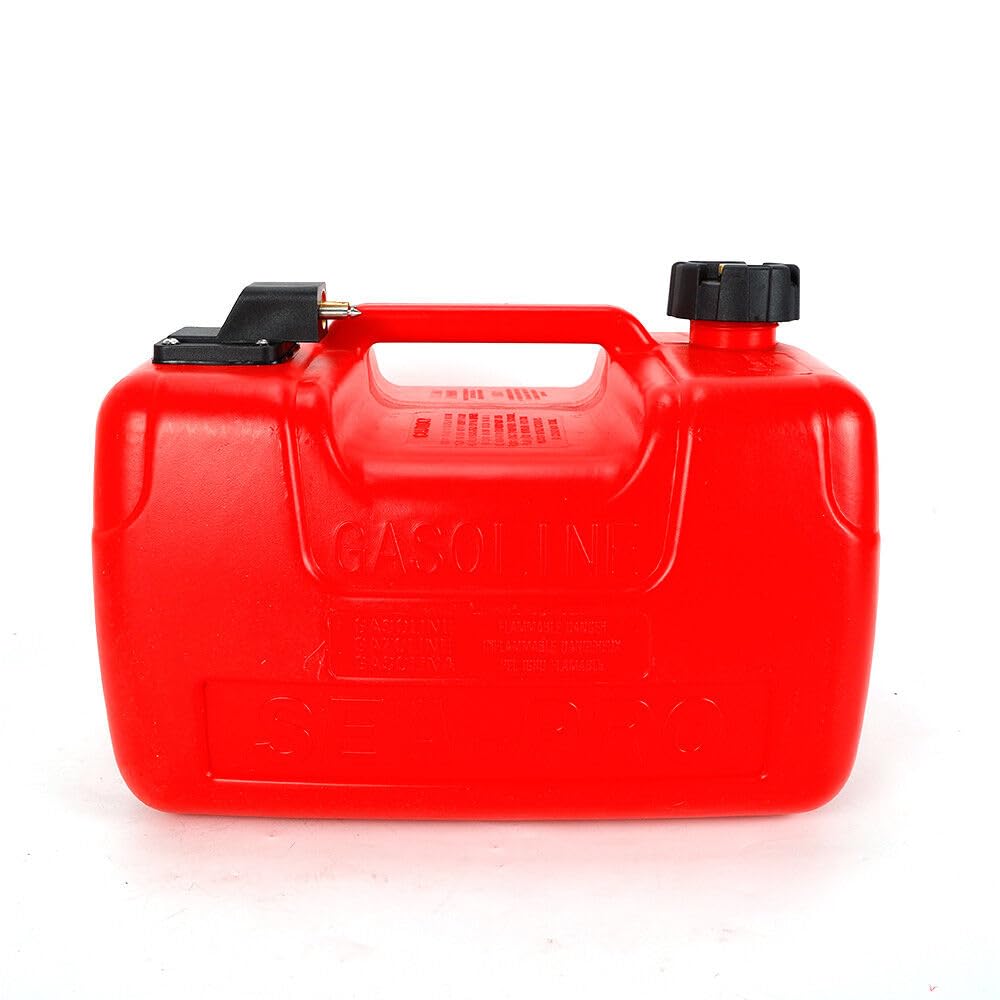 Tragbare Bootstank Benzintank 22 Liter Aussenborder Kraftstofftank Ersatztank Kanister Tank für kleine bis große Boote Schlauchboote Zinnies Kanus und sogar 37x30x27cm von Wiyuer