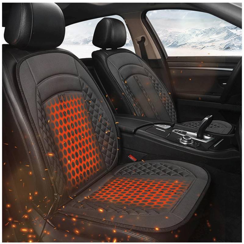 Autositzkissen Vordersitze 12v/24v Einfache Installation Passend für Den Sitz Sitzkissen Auto Vordersitze Professionelle Allgemeine Zwecke Autositzkissen Vordersitze Zum Fahren Geeignet -0312 ,2PCS von Wizvox