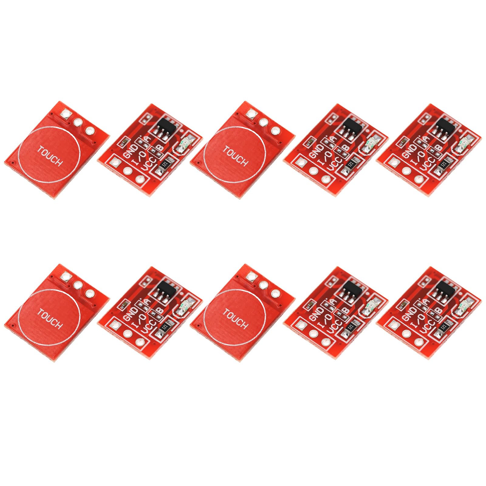 TTP223 Touch-Schalter-Modul, TTP223, kapazitive Schalter, Knopfmodul, geringer Stromverbrauch für lange Akkulaufzeit von Wkldjf