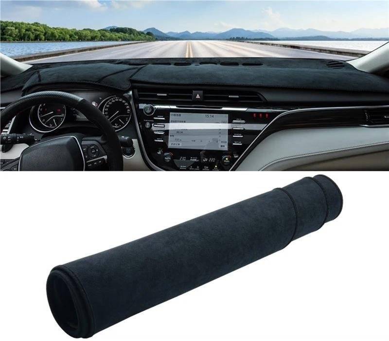 Armaturenbrettabdeckung Für Toyota Für Camry XV70 Für Hybrid 2018 2019 2020 2021 2022 2023 2024 Auto Dashboard Abdeckung Dash Matte Sonnenschutz Pad(B LHD Black) von Wnfmjqe