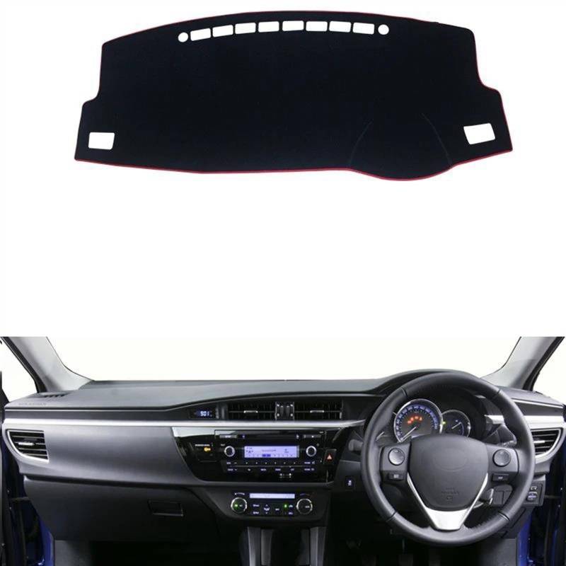 Armaturenbrettabdeckung Für Toyota Für Corolla 2014 2015 2016 20172018 Auto Dashboard Vermeiden Licht Pad Instrument Plattform Schreibtisch Abdeckung Matten(Front Red Side RHD) von Wnfmjqe