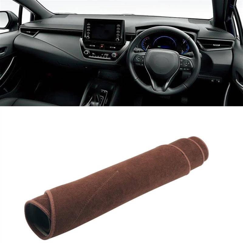 Armaturenbrettabdeckung Für Toyota Für Corolla E210 2019 2020 2021 2022 2023 2024 Für Hybrid Auto Dashboard Abdeckung Dash Matte Sonnenschutz Pad(B RHD Brown) von Wnfmjqe