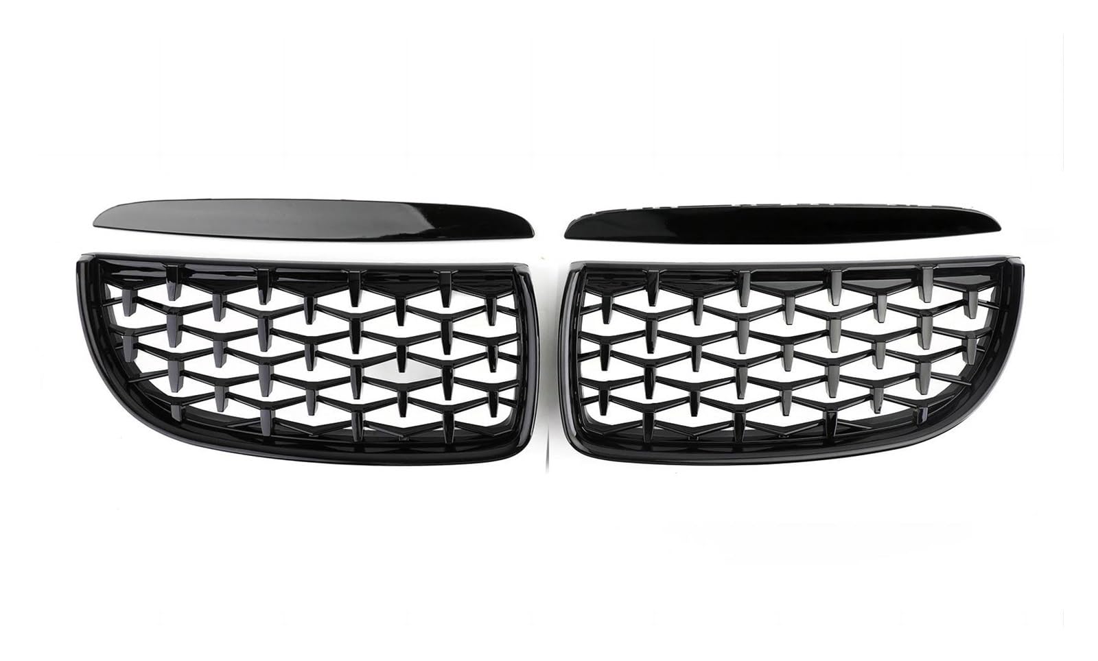 Auto Frontgrill Auto Kühlergrill Auto Front Grills Grille Sport Diamant Für E90 E91 Tuning 3 Serie 2005-2006 2007 2008 2009 2010 2011 2012 Für LCI Für PreLCI(05-08 Black) von Wnfmjqe