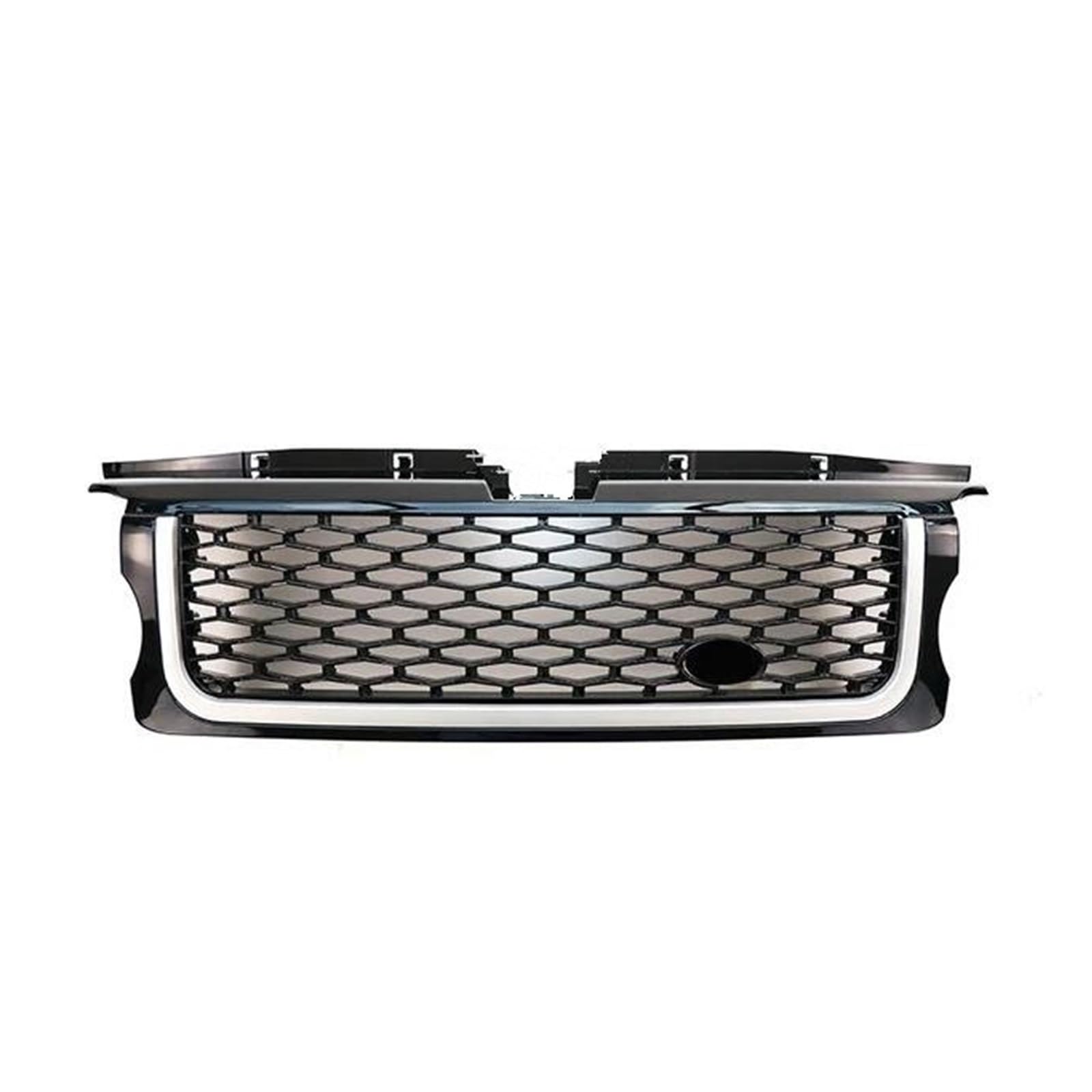 Auto Frontgrill Auto Kühlergrill Auto-Frontgrill-Grill-Netz-Auto-Kühler Für Land Für Rover Für Range Für Rover Für Sport 2005-2006 2007 2008 2009 L320 ABS(Black Silver Grill) von Wnfmjqe