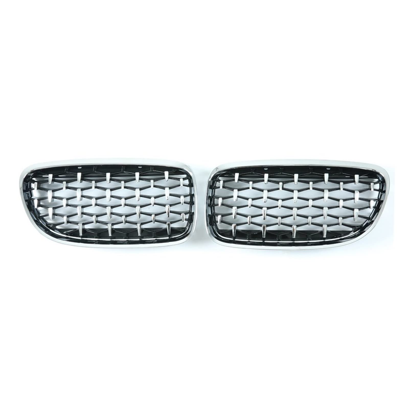 Auto Frontgrill Auto Kühlergrill Auto Racing Grill Für E90 E91 318i 320i 325i 3 Serie 2005 2006 2007 2008 2009 2010 2011 2012 Vorne Nieren Gitter(All Silver 09) von Wnfmjqe