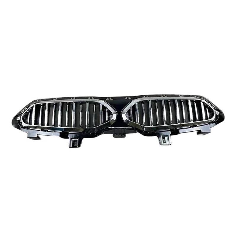 Auto Frontgrill Auto Kühlergrill Autozubehör Front Racing Grille Passend Für KIA Für Cerato 2020 2021 2022 2023 Frontgrill ABS Auto Sport Grille Außenverkleidungsteile(Silver Black) von Wnfmjqe