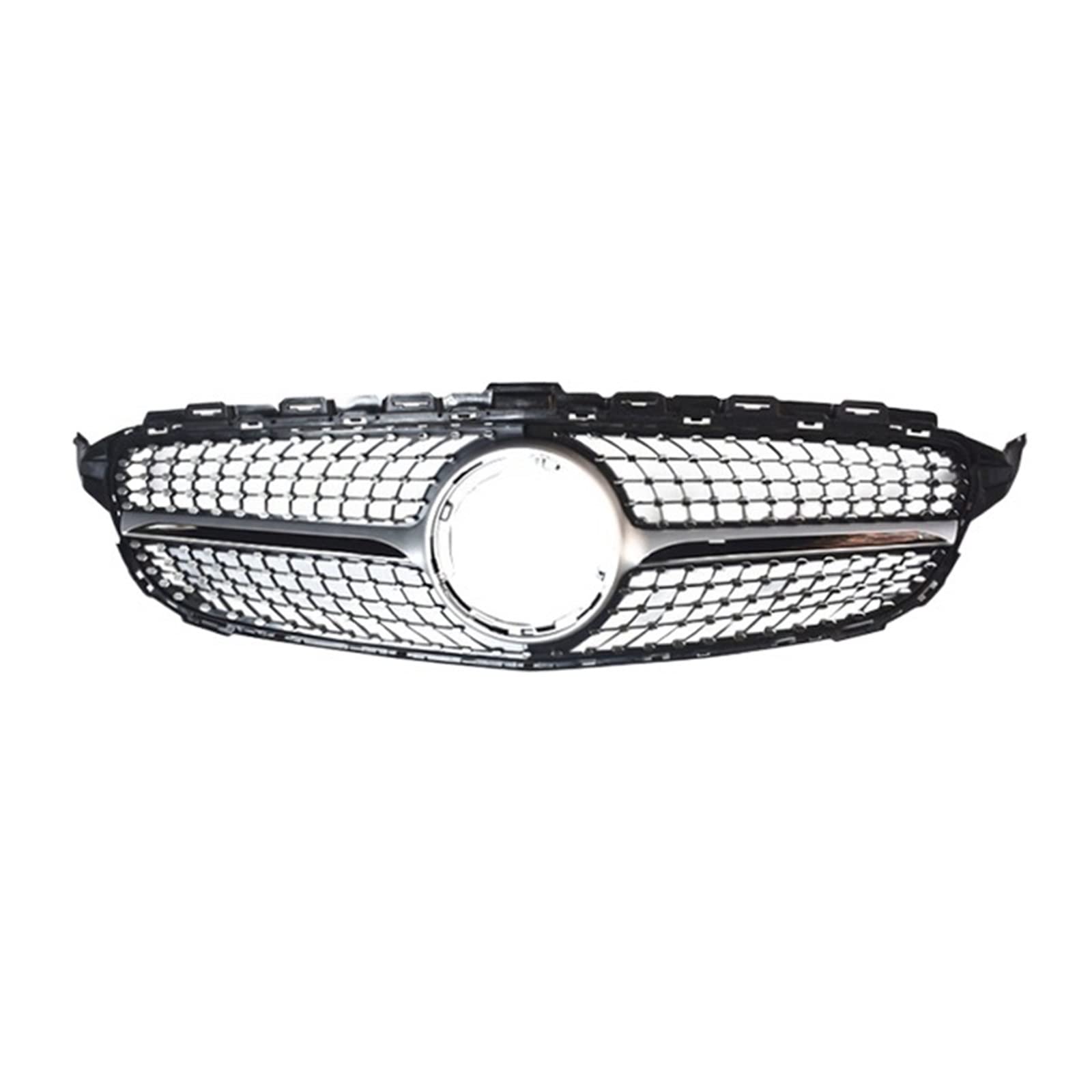 Auto Frontgrill Auto Kühlergrill C-Klasse W205 Diamantgrill GT Kühlergrill Für C200 C300 C450 C250 C180 C220 2015 2016 2017 2018 2019 2020 2021 C63 Kühlergrill(19-Black no cam) von Wnfmjqe