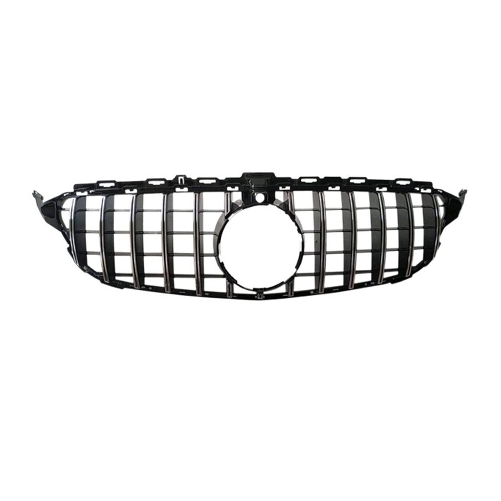 Auto Frontgrill Auto Kühlergrill C-Klasse W205 Diamantgrill GT Kühlergrill Für C200 C300 C450 C250 C180 C220 2015 2016 2017 2018 2019 2020 2021 C63 Kühlergrill(Silver with c15-18) von Wnfmjqe