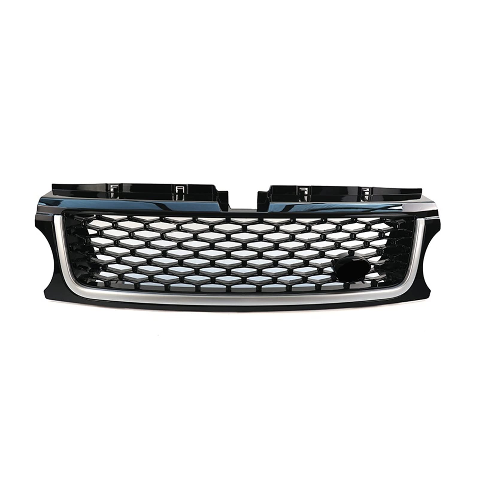 Auto Frontgrill Auto Kühlergrill Frontgrill Für Die Stoßstange Für Land Für Rover Für Range Für Rover Sport L320 2010 2011 2012 2013 ABS-Autogrill-Upgrade Autobiografie-Stil(Black Silver) von Wnfmjqe