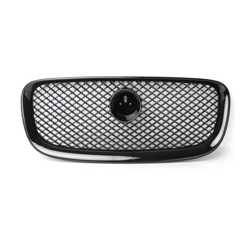 Auto Frontgrill Auto Kühlergrill Frontgrill Mittelteil Styling Oberer Grill Für Jaguar X260 XF XF-R 2012 2013 2014 2015 Frontgrill Autozubehör(B Grille Emblem) von Wnfmjqe