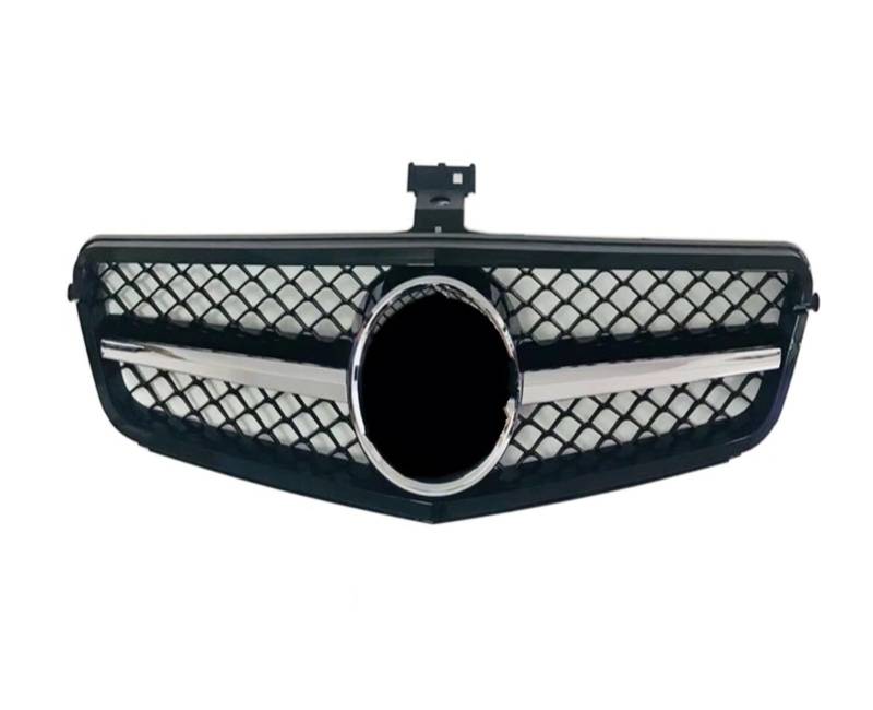 Auto Frontgrill Auto Kühlergrill Für Benz C-Klasse W204 C180 C200 C300 C350 2008 2009 2010 2011 2012 2013 2014 Für AMG C63 Style Racing Car Front Upper Grille Grill(Intermediate Silver) von Wnfmjqe