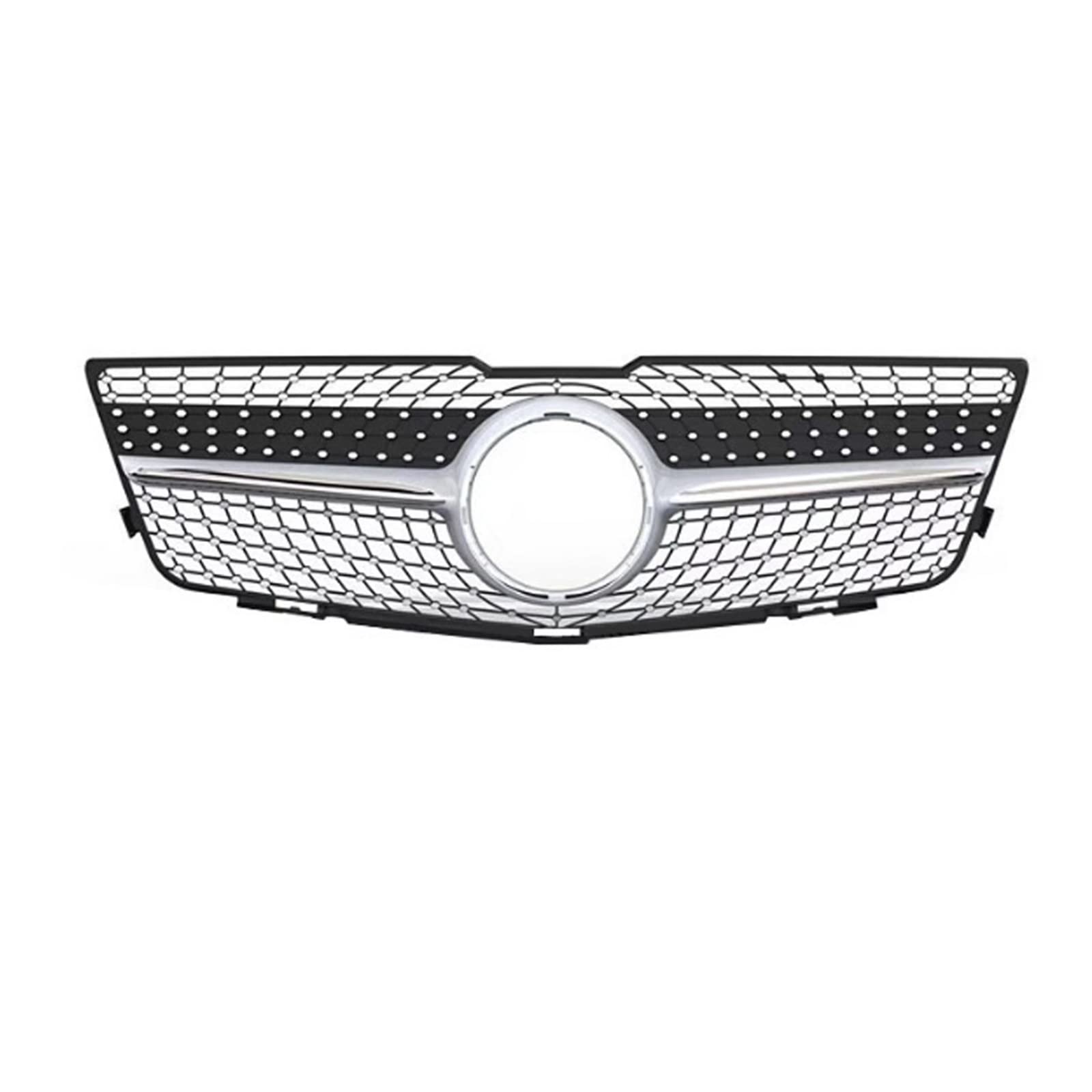 Auto Frontgrill Auto Kühlergrill Für Benz Für GLK-Klasse X204 2008 2009 2010 2011 2012 2013 2014 2015 Kühlergrill Mittelnetz Grills Montagerahmen Abdeckung Außenteile(2008-2011 Silver A) von Wnfmjqe